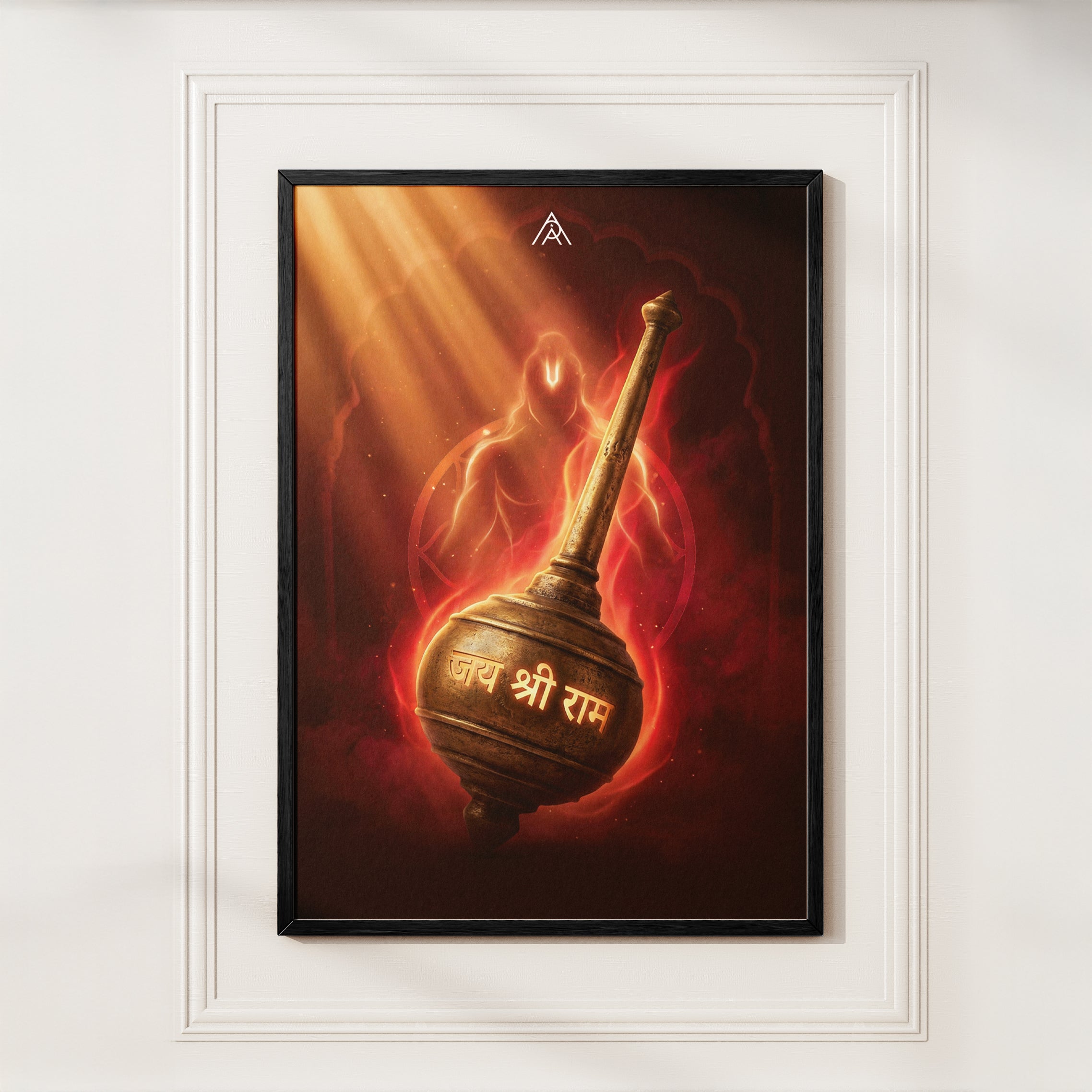 Hanuman Ji Gada Vastu Painting – Courage, Protection & Fast Action Energy