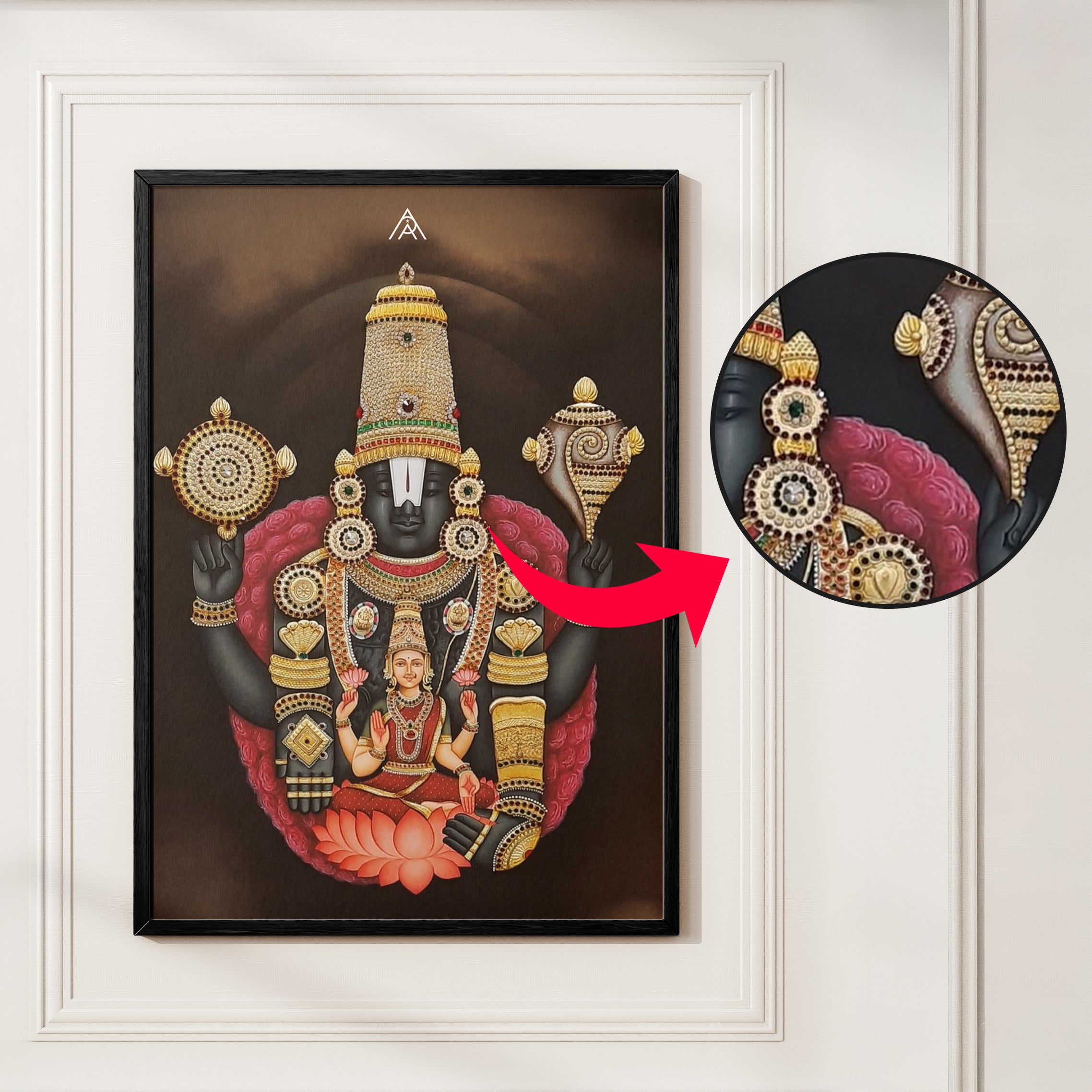 Lord Venkateshwar Painting for West Vastu