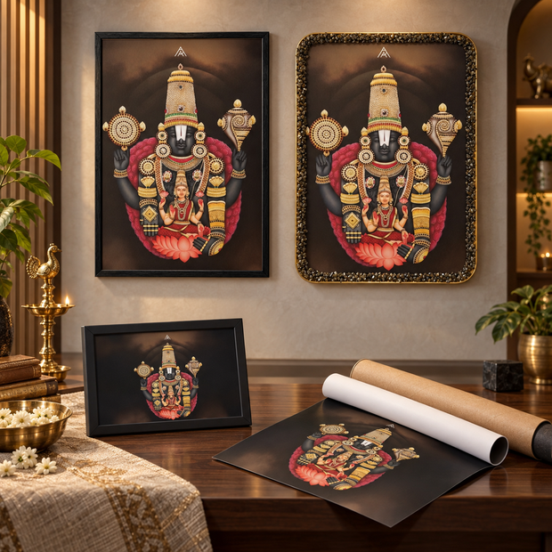 Lord Venkateshwar Painting for West Vastu