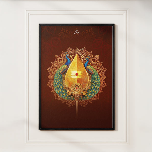 Murugan Kartikeya Vastu Painting for South Direction Power