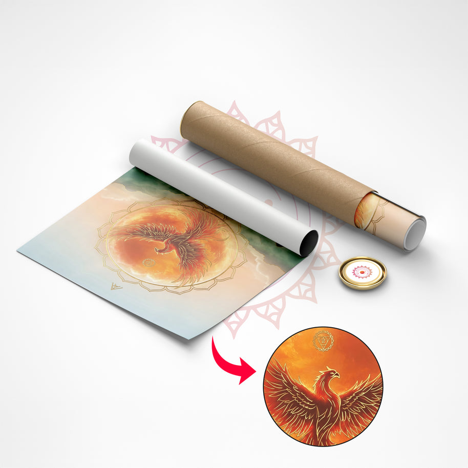 Phoenix Fire Vastu Painting for Success, Power & Career Rise