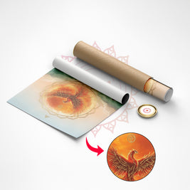 Phoenix Fire Vastu Painting for Success, Power & Career Rise