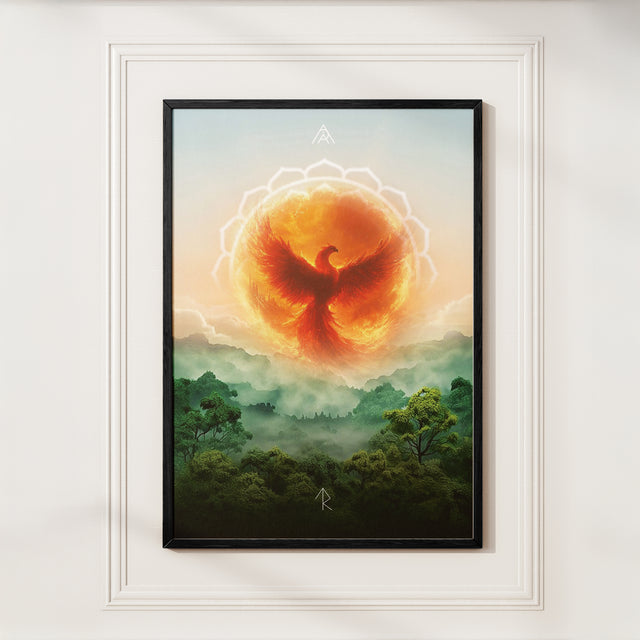 Phoenix Fire Vastu Painting for Success, Power & Career Rise