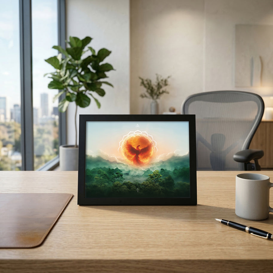 Phoenix Fire Vastu Painting for Success, Power & Career Rise
