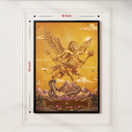 Sharabha Avatar Wall Art – Supreme Protector Sacred Shiva Painting