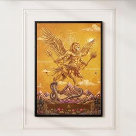 Sharabha Avatar Wall Art – Supreme Protector Sacred Shiva Painting