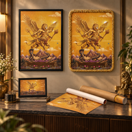 Sharabha Avatar Wall Art – Supreme Protector Sacred Shiva Painting