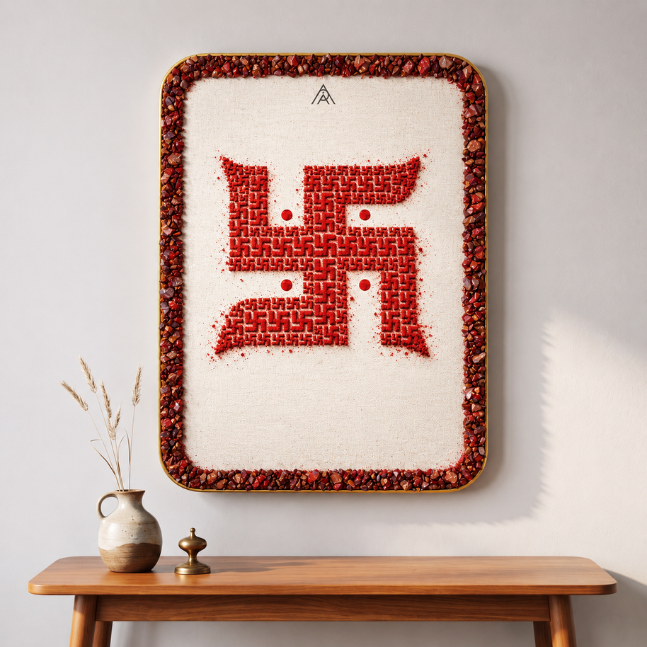 Swastik Painting for Prosperity, Protection & Auspicious Energy