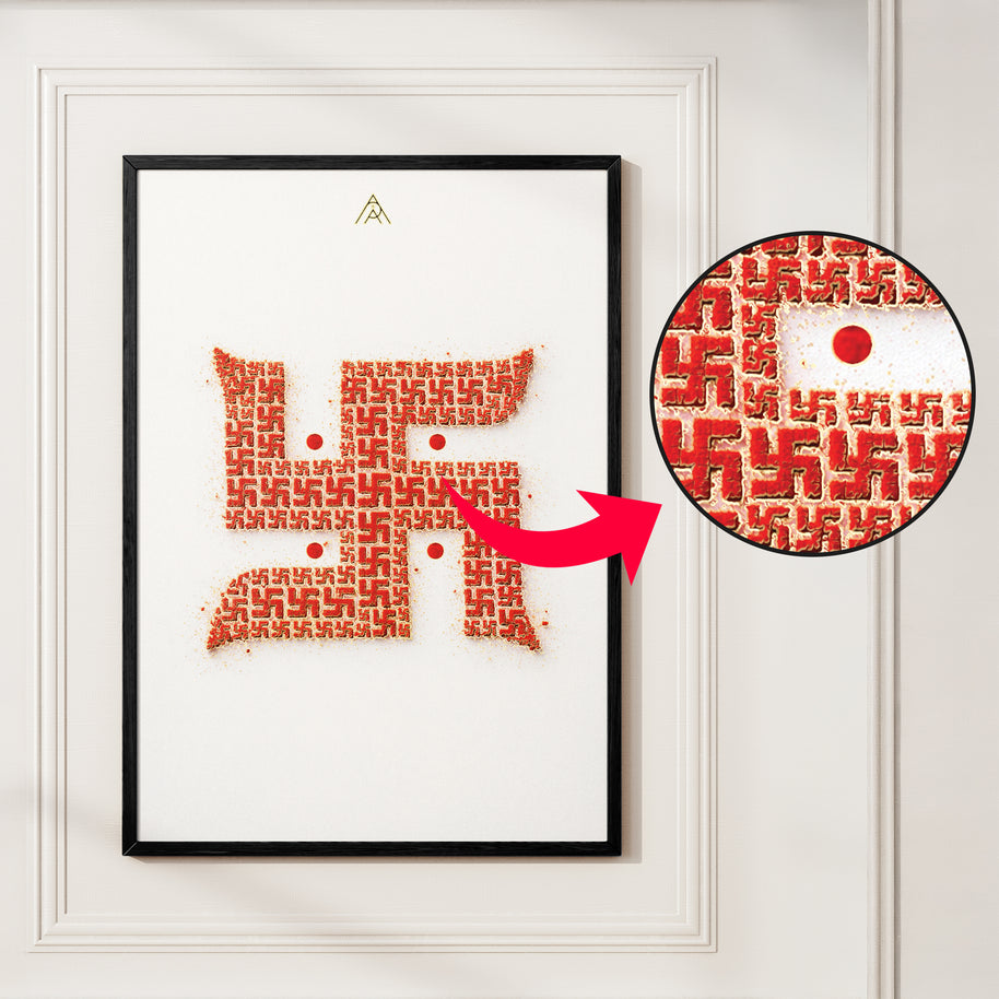 Swastik Painting for Prosperity, Protection & Auspicious Energy