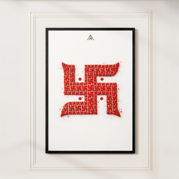 Swastik Painting for Prosperity, Protection & Auspicious Energy