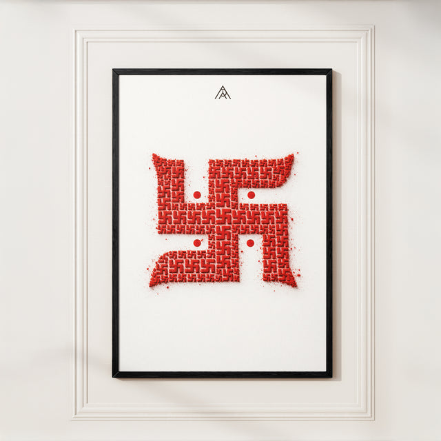 Swastik Painting for Prosperity, Protection & Auspicious Energy