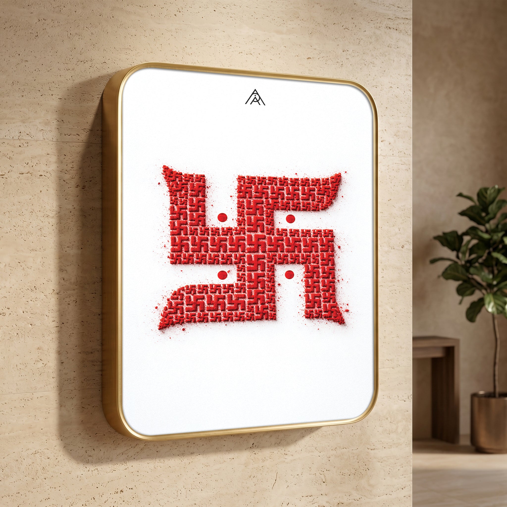 Swastik Painting for Prosperity, Protection & Auspicious Energy