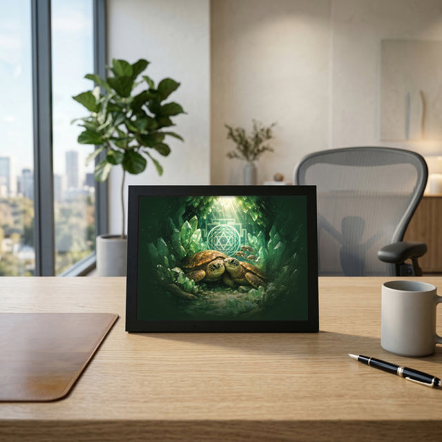 Turtle Family Painting for Wealth, Stability & Prosperity