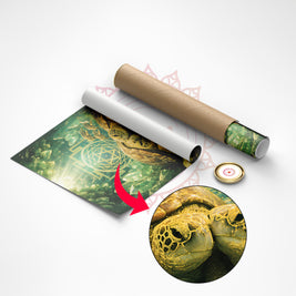 Turtle Family Painting for Wealth, Stability & Prosperity
