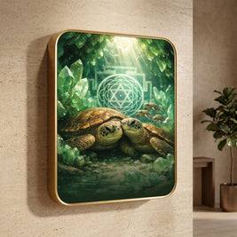 Turtle Family Painting for Wealth, Stability & Prosperity