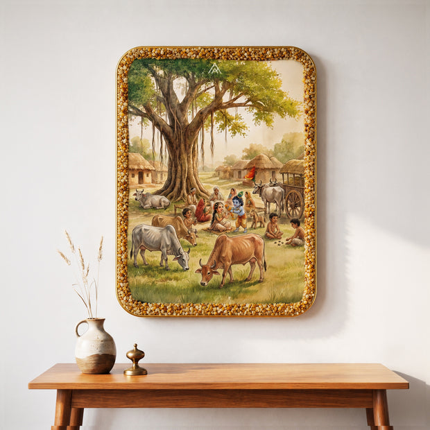 Village Energy Vastu Painting for West Direction