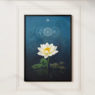 North Vastu Lotus & Tortoise Painting for Prosperity and Financial Growth