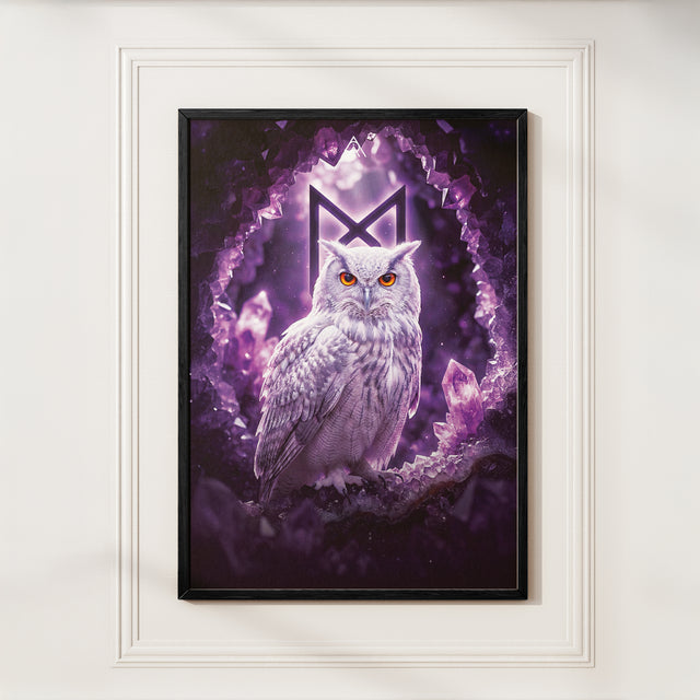 White Owl: Auspicious Painting for North-East Vastu