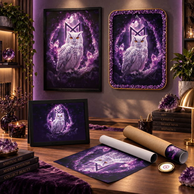 White Owl: Auspicious Painting for North-East Vastu