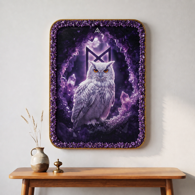 White Owl: Auspicious Painting for North-East Vastu